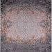 Square Machine Washable Industrial Modern Rosy Brown Pink Rug, wshurb2554
