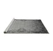 Sideview of Machine Washable Oriental Gray Industrial Rug, wshurb2554gry