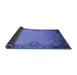 Sideview of Oriental Blue Industrial Rug, urb2554blu