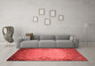 Industrial Red Washable Rugs