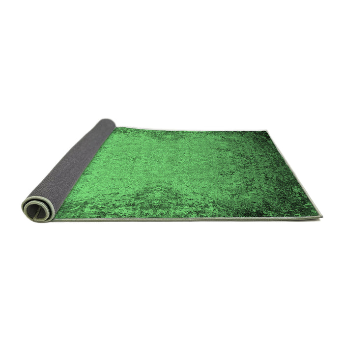 Sideview of Oriental Emerald Green Industrial Rug, urb2554emgrn