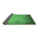 Sideview of Oriental Emerald Green Industrial Rug, urb2554emgrn