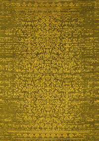 Oriental Yellow Industrial Rug, urb2555yw