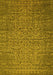 Oriental Yellow Industrial Rug, urb2555yw