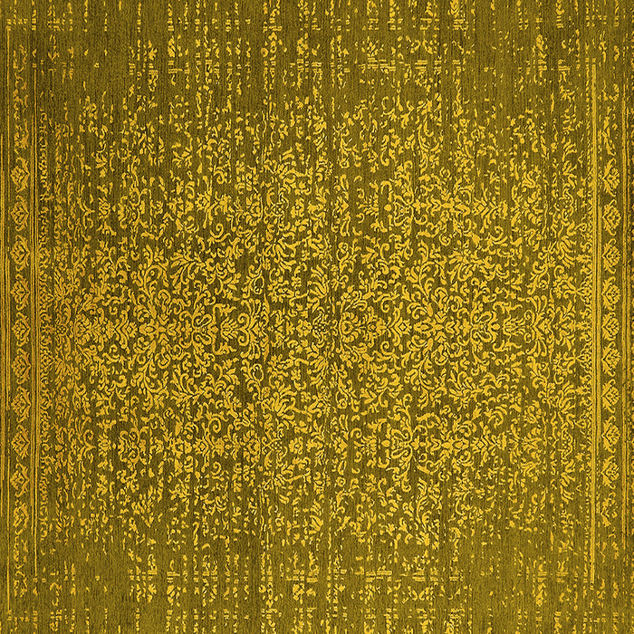 Square Oriental Yellow Industrial Rug, urb2555yw