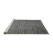 Sideview of Machine Washable Oriental Gray Industrial Rug, wshurb2555gry