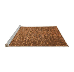 Sideview of Machine Washable Oriental Orange Industrial Area Rugs, wshurb2555org