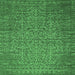 Square Oriental Emerald Green Industrial Rug, urb2555emgrn