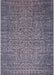 Mid-Century Modern Purple Navy Blue Oriental Rug, urb2555