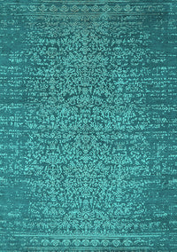 Oriental Turquoise Industrial Rug, urb2555turq