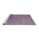 Sideview of Machine Washable Industrial Modern Pink Plum Purple Rug, wshurb2556