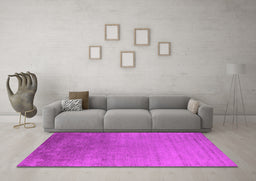 Machine Washable Oriental Pink Industrial Rug in a Living Room, wshurb2556pnk