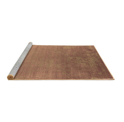 Sideview of Machine Washable Oriental Brown Industrial Rug, wshurb2556brn