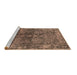 Sideview of Machine Washable Oriental Brown Industrial Rug, wshurb2557brn