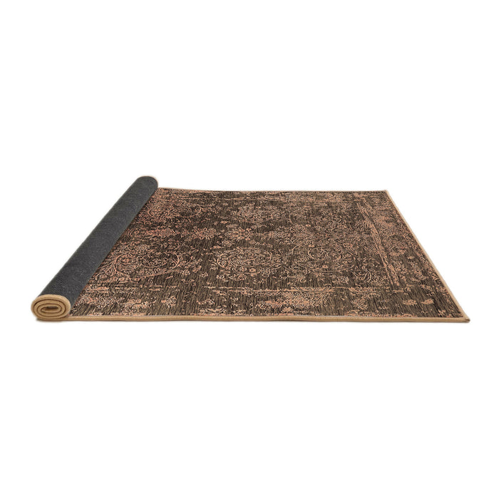 Sideview of Oriental Brown Industrial Rug, urb2557brn