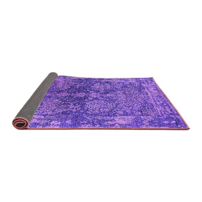 Sideview of Oriental Purple Industrial Rug, urb2557pur