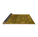 Sideview of Oriental Yellow Industrial Rug, urb2557yw