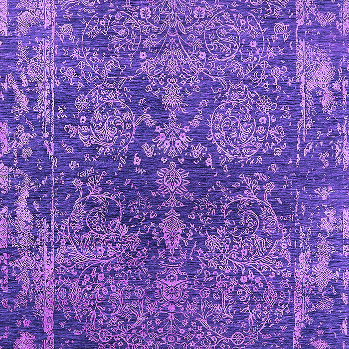 Machine Washable Oriental Purple Industrial Area Rugs, wshurb2557pur