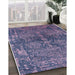 Machine Washable Industrial Modern Dark Slate Blue Purple Rug in a Family Room, wshurb2557