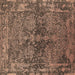 Square Oriental Brown Industrial Rug, urb2557brn