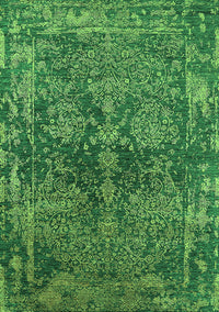 Oriental Green Industrial Rug, urb2557grn