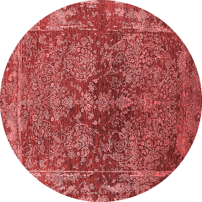 Machine Washable Oriental Red Industrial Rug, wshurb2557red