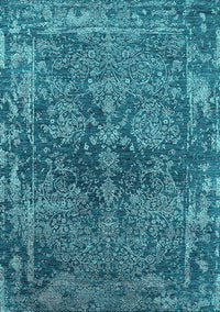 Oriental Turquoise Industrial Rug, urb2557turq