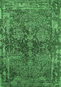 Oriental Emerald Green Industrial Rug, urb2557emgrn