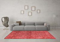 Machine Washable Oriental Red Industrial Rug, wshurb2558red