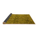 Sideview of Oriental Yellow Industrial Rug, urb2558yw