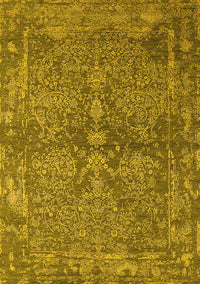 Oriental Yellow Industrial Rug, urb2558yw