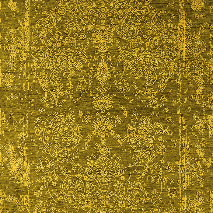 Oriental Yellow Industrial Rug, urb2558yw