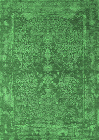 Oriental Emerald Green Industrial Rug, urb2558emgrn