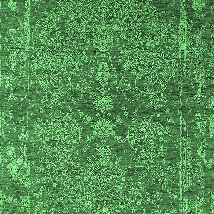 Oriental Emerald Green Industrial Rug, urb2558emgrn