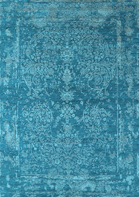 Oriental Light Blue Industrial Rug, urb2558lblu