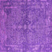 Square Oriental Purple Industrial Rug, urb2558pur