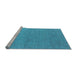 Sideview of Machine Washable Oriental Light Blue Industrial Rug, wshurb2559lblu