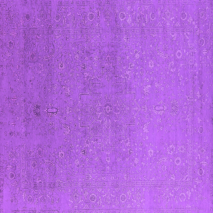 Square Machine Washable Oriental Purple Industrial Area Rugs, wshurb2559pur