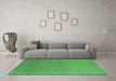 Machine Washable Oriental Emerald Green Industrial Area Rugs in a Living Room,, wshurb2559emgrn