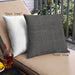 Front View of Mid-Century Modern Urban Square Carbon Gray Throw Pillow, 18 inch by 18 inch, pwurb255