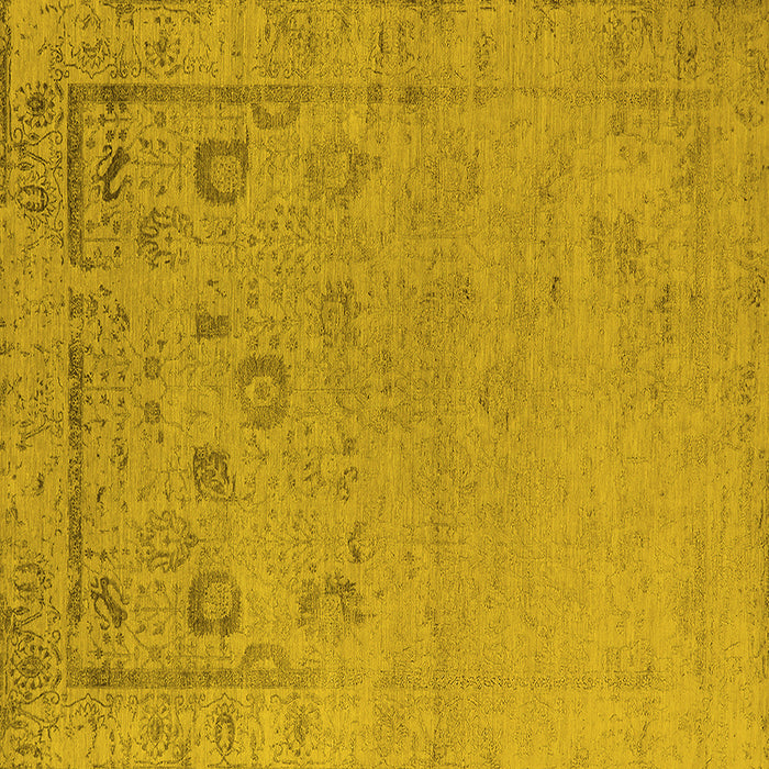 Square Oriental Yellow Industrial Rug, urb2560yw