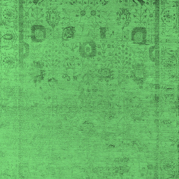 Machine Washable Oriental Emerald Green Industrial Area Rugs, wshurb2560emgrn
