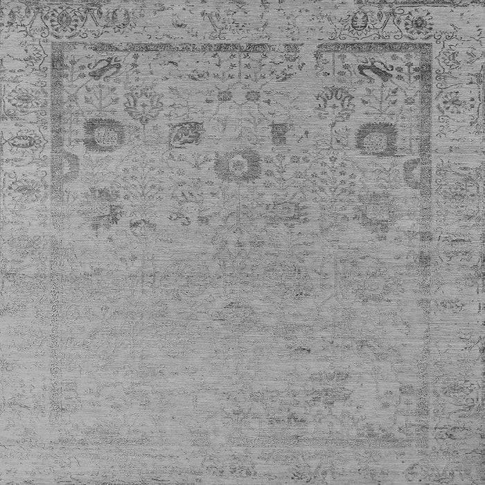 Square Oriental Gray Industrial Rug, urb2560gry