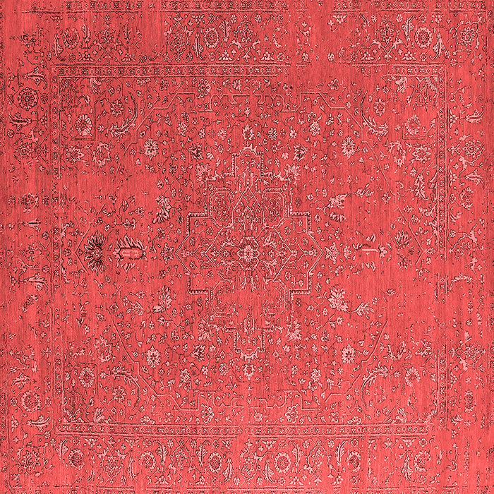 Machine Washable Oriental Red Industrial Rug, wshurb2561red