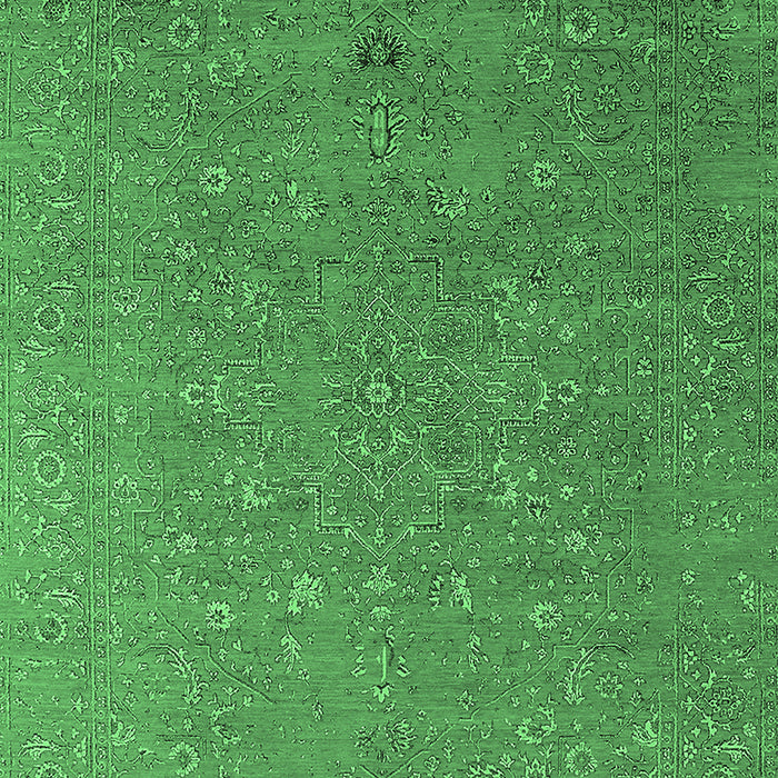 Oriental Emerald Green Industrial Rug, urb2561emgrn