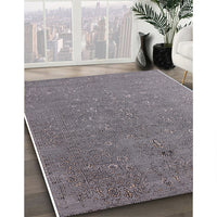 Mid-Century Modern Dark Gray Oriental Rug, urb2561