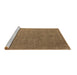 Sideview of Machine Washable Oriental Brown Industrial Rug, wshurb2561brn