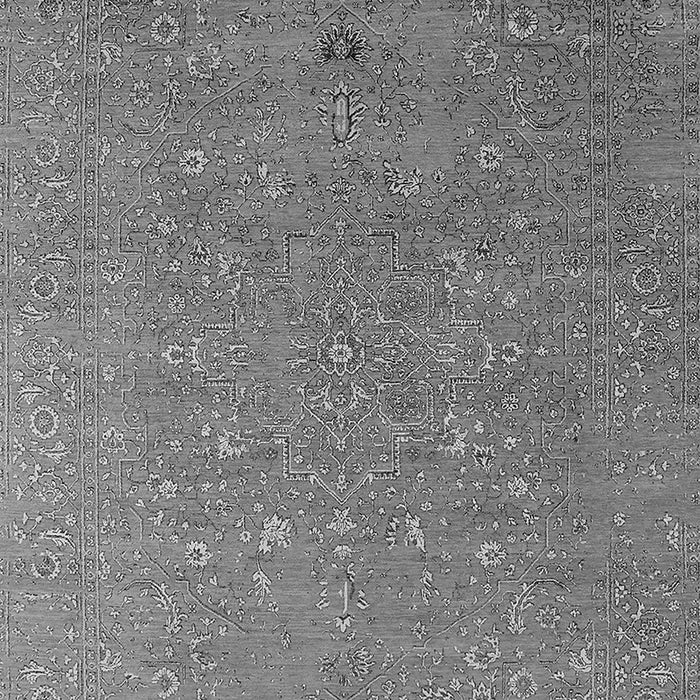 Machine Washable Oriental Gray Industrial Rug, wshurb2561gry