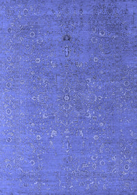 Oriental Blue Industrial Rug, urb2561blu