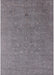 Machine Washable Industrial Modern Dark Gray Rug, wshurb2561